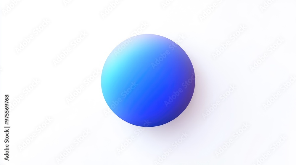 A bold blue dot with gradient lighting effects, symbolizing the bright and successful future of humanity through democracy, floating on a clean white background A bold blue dot with gradient lighting effects, symbolizing the bright and successful future of humanity through democracy, floating on a clean white background