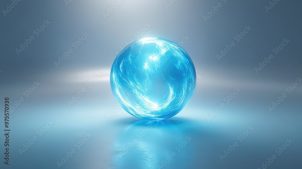 A glowing blue dot with radiating light effects, representing hope for a democratic future, placed on a clean white background A glowing blue dot with radiating light effects, representing hope for a democratic future, placed on a clean white background