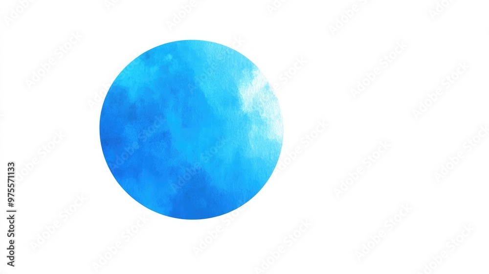 A large blue dot with subtle gradient effects, placed on a white background, representing democracy as the cornerstone of humanity's future A large blue dot with subtle gradient effects, placed on a white background, representing democracy as the cornerstone of humanity's future