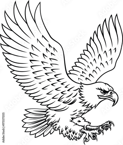 A bald eagle mascot bird wi...