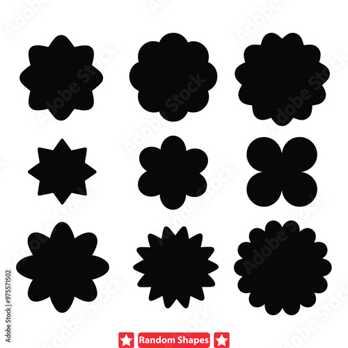 Ephemeral Geometry Ensemble  Transient Vector Silhouettes for Ethereal and Fleeting Designs
