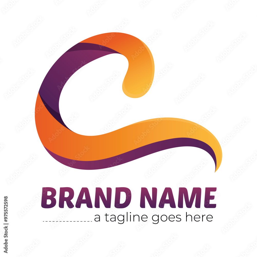 Letter C initial colorful gradient logo Letter C initial colorful gradient logo