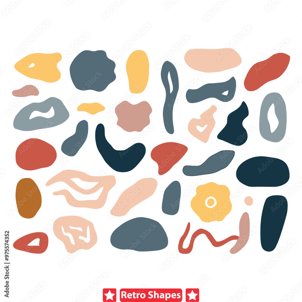 Retro Euphoria Vibrant Blob Shapes for Designers Seeking Inspiration Retro Euphoria Vibrant Blob Shapes for Designers Seeking Inspiration