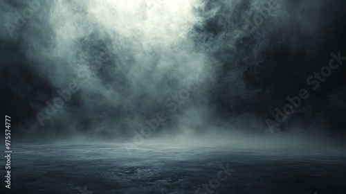 Dynamic fog rolling over a dark, textured background, with a clear area in the center for adding text or product highlights photo