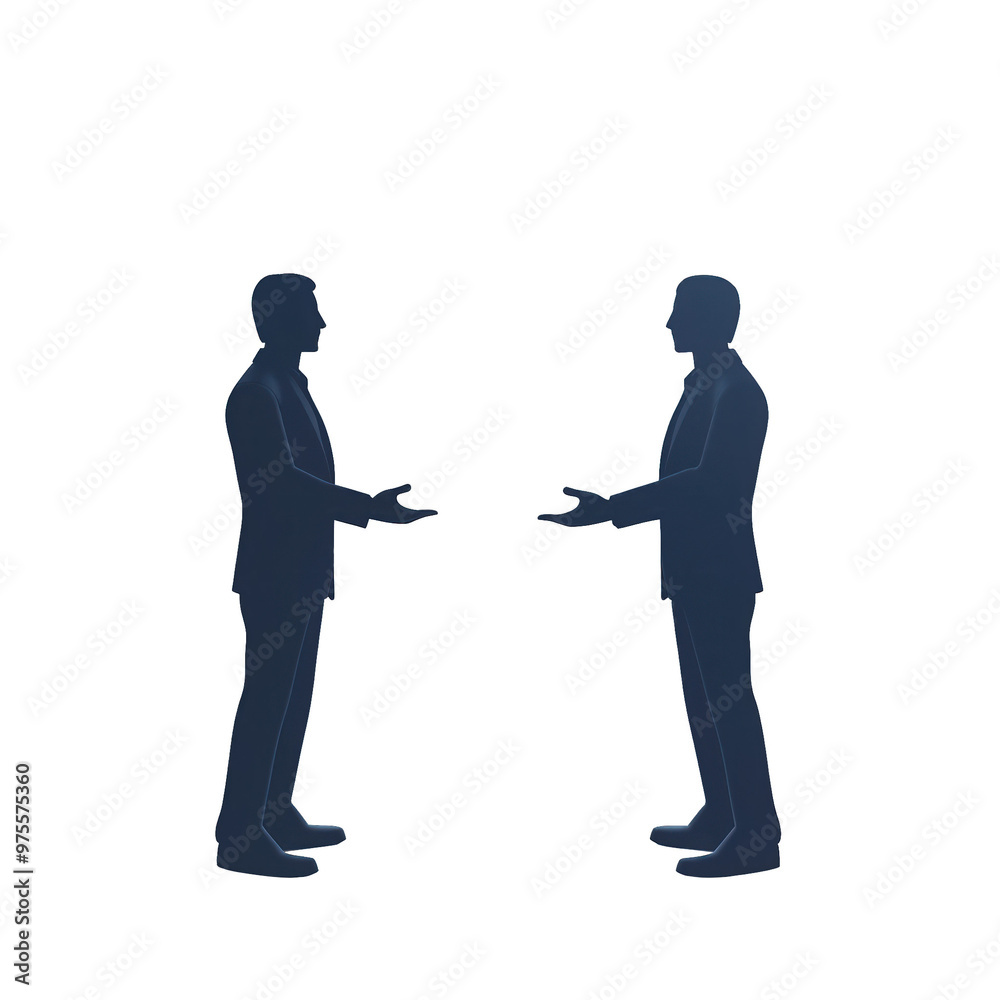 Two professionals engaged in a discussion, representing collaboration and networking in a business environment. transparent background Two professionals engaged in a discussion, representing collaboration and networking in a business environment. transparent background