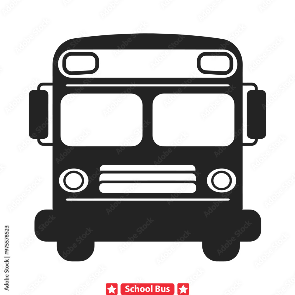 Hop On Board the Knowledge Express School Bus Vector Silhouette Collection Hop On Board the Knowledge Express School Bus Vector Silhouette Collection