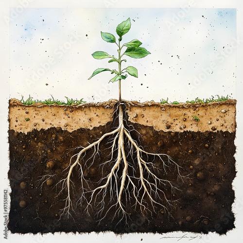 tree roots and soil