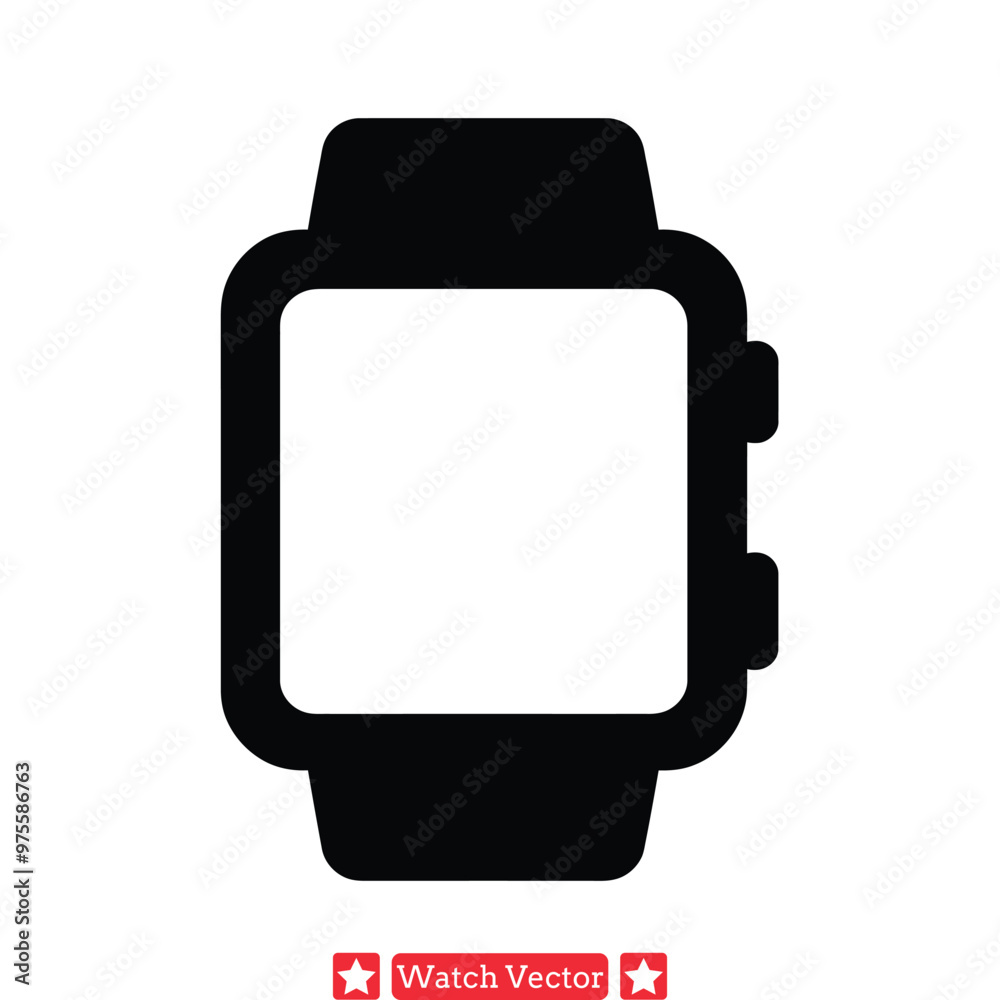 Smartwatch Vector Graphics Bundle Versatile Silhouettes for Technology Product Mockups and Presentations Smartwatch Vector Graphics Bundle Versatile Silhouettes for Technology Product Mockups and Presentations