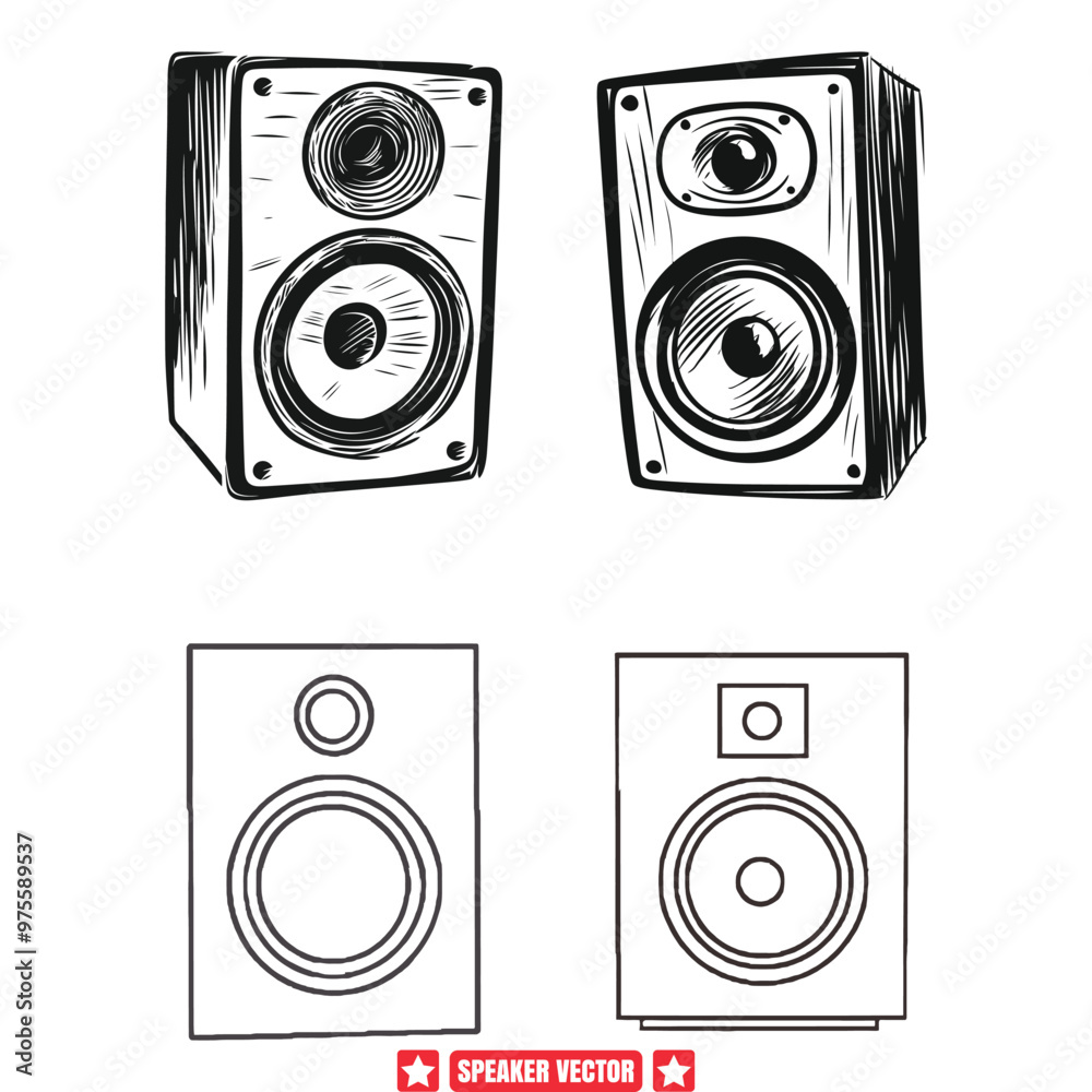 Sound Waves Unleashed Speaker Vector Pack Sound Waves Unleashed Speaker Vector Pack