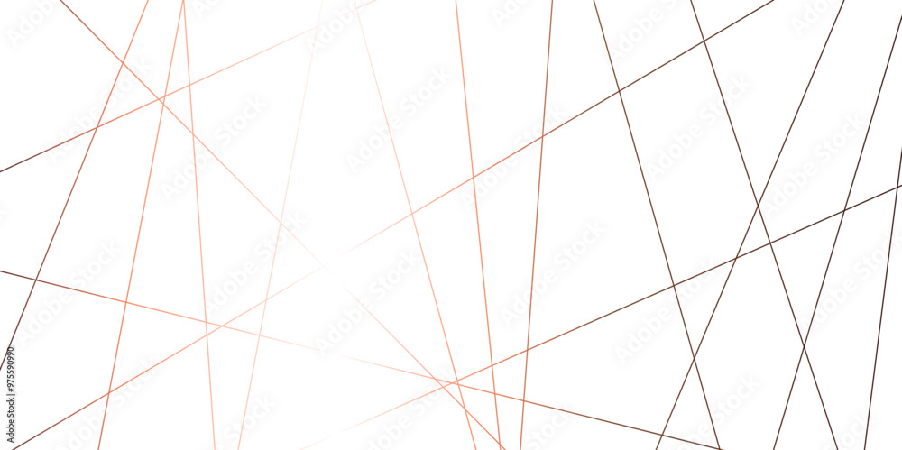 Obraz premium Abstract white background with brown stroke lines pattern .brown geometric random chaotic creative lines background backdrop .luxury modern technology concept diagonal line .