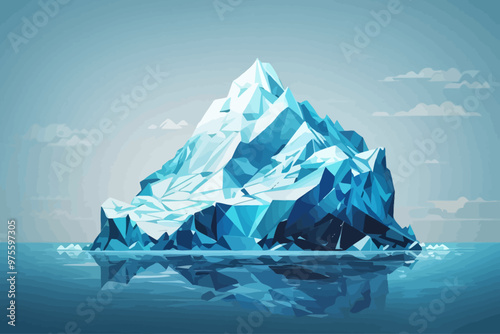 an iceberg that symbolizes deep web internet