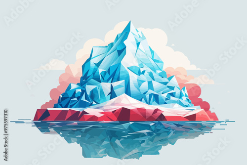 an iceberg that symbolizes deep web internet