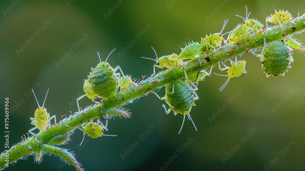 Fototapeta premium aphids close up