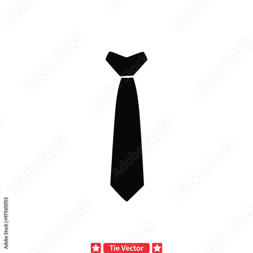 Designer Tie Silhouette Bundle  High Quality Fashion Illustrations