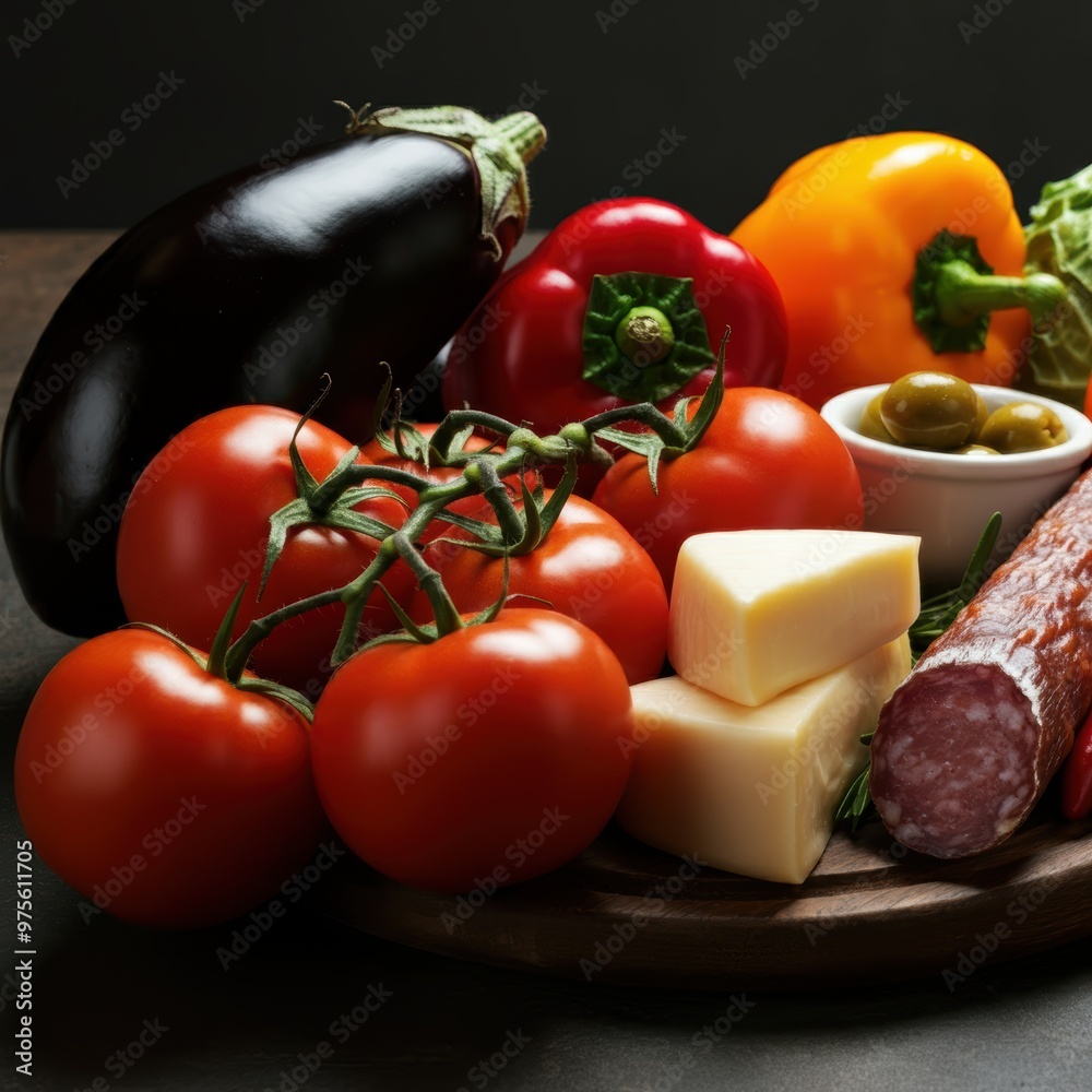 Variety of Appetizers including Antipasti, Charcuterie, Cheese, Spicy Olives, Salmon Carpaccio, and Tomato Salad Variety of Appetizers including Antipasti, Charcuterie, Cheese, Spicy Olives, Salmon Carpaccio, and Tomato Salad