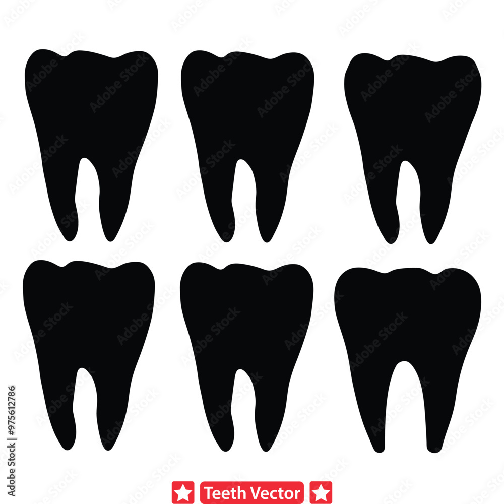 Sparkling Smiles Tooth Vector Collection for Dental Art Sparkling Smiles Tooth Vector Collection for Dental Art