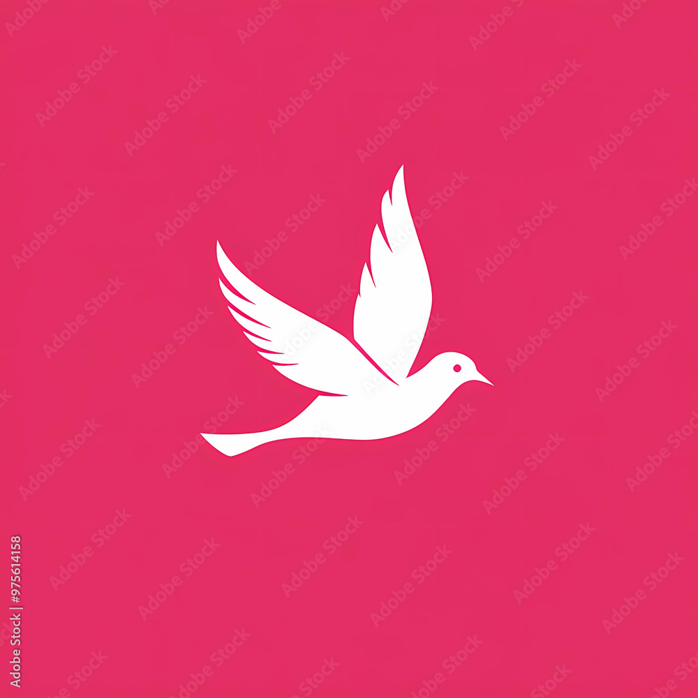 Fototapeta premium dove of peace logo