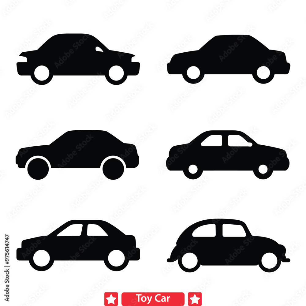 Toy Car Adventures Capture the Joy of Childhood in Vectors Toy Car Adventures Capture the Joy of Childhood in Vectors