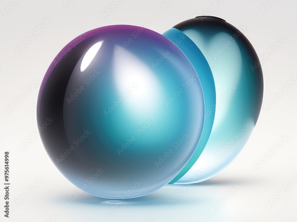 3d render of a glass sphere 3d render of a glass sphere