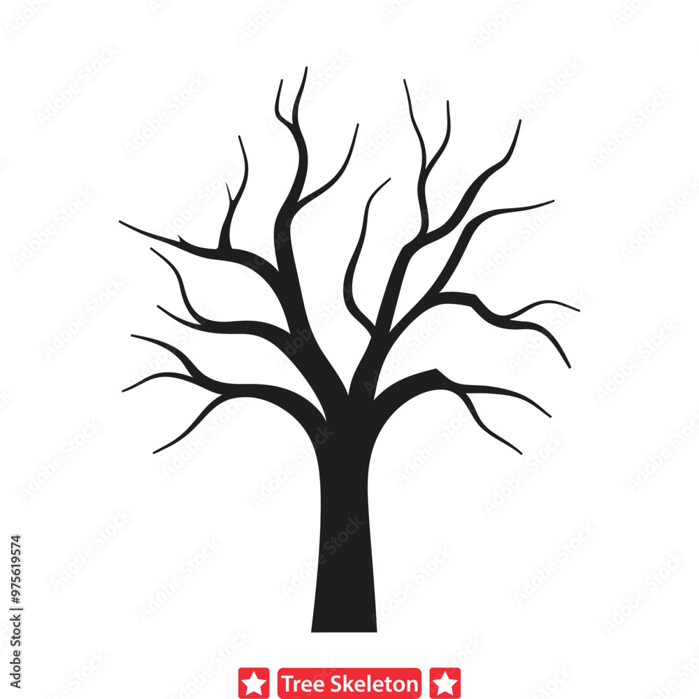 Ghostly Grove Vector Tree Skeletons in Surreal Form Ghostly Grove Vector Tree Skeletons in Surreal Form