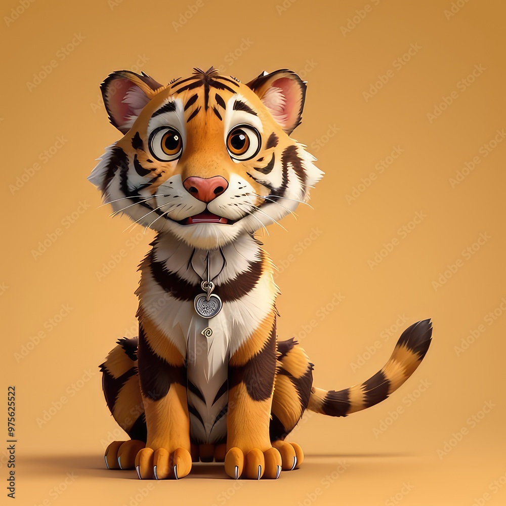 tiger cartoon with a smile tiger cartoon with a smile