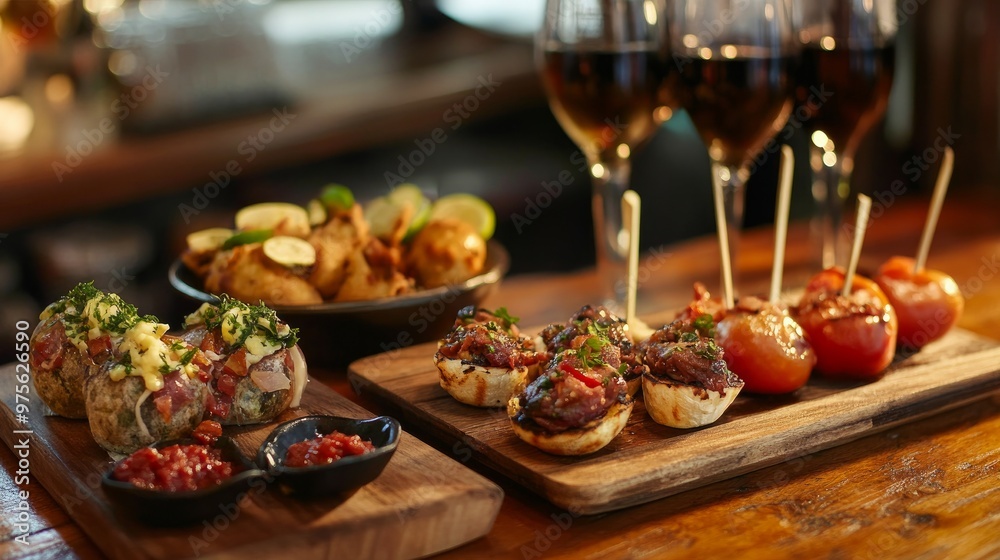 On-site tapas at a tapas bar On-site tapas at a tapas bar