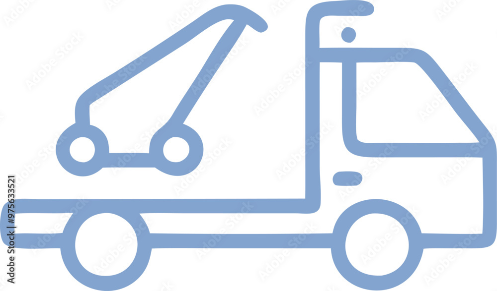 tow truck, icon outline gradient tow truck, icon outline gradient