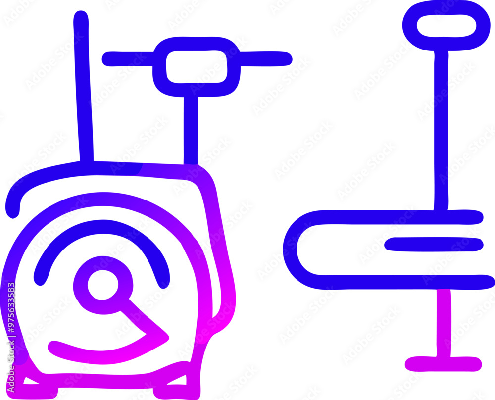 pre entreno para gym, icon outline gradient