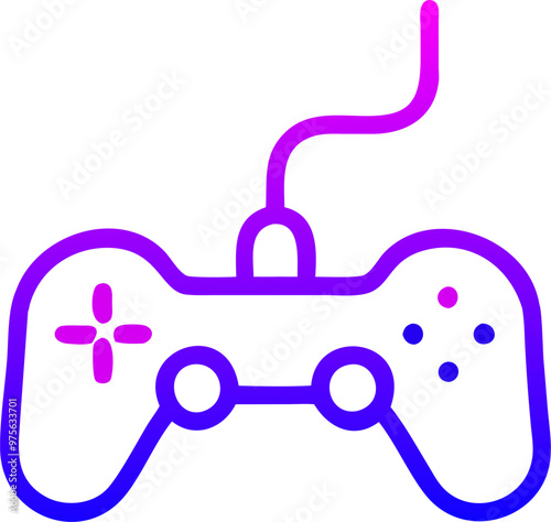 ps4, icon outline gradient