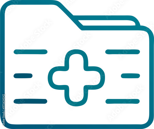 support for new sections of medical data, icon outline gradient