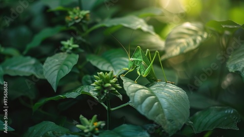 katydid close up  photo