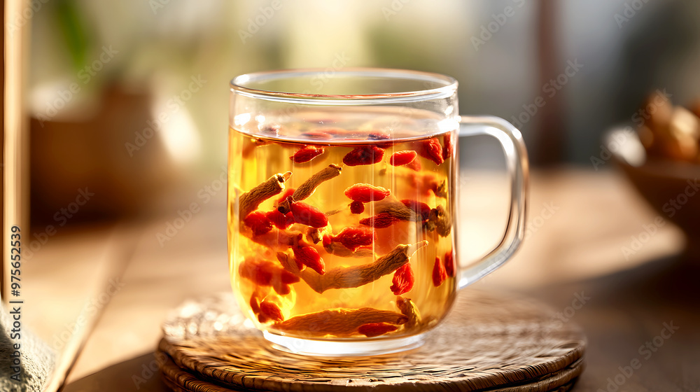 refreshing herbal tonic made with Chinese herbs like ginseng, goji berries, and jujube fruit refreshing herbal tonic made with Chinese herbs like ginseng, goji berries, and jujube fruit