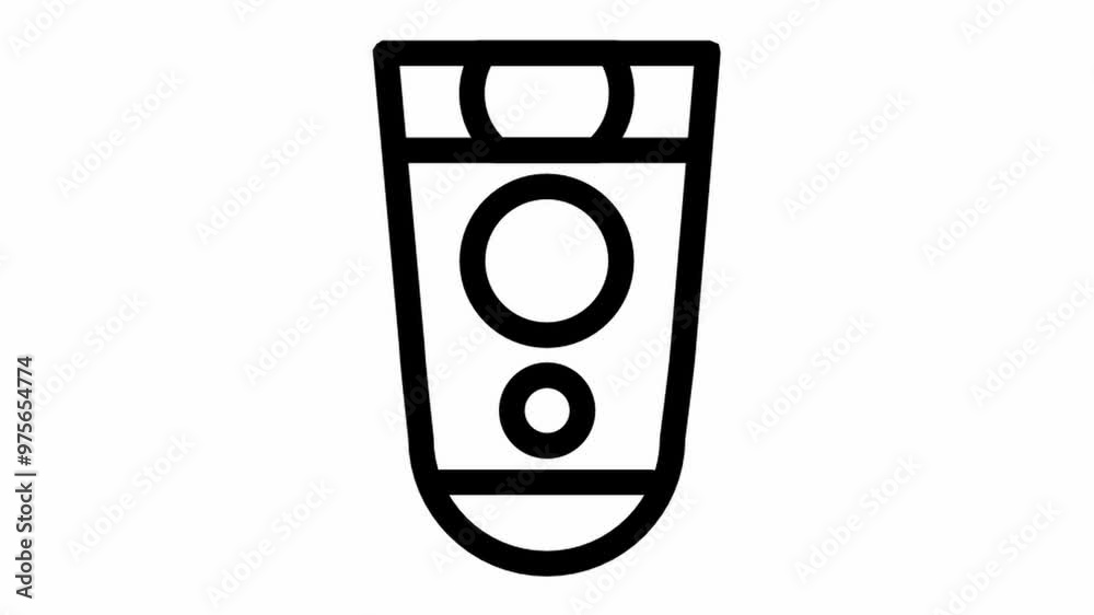 Bathroom icon animation - shaver motion design Bathroom icon animation - shaver motion design