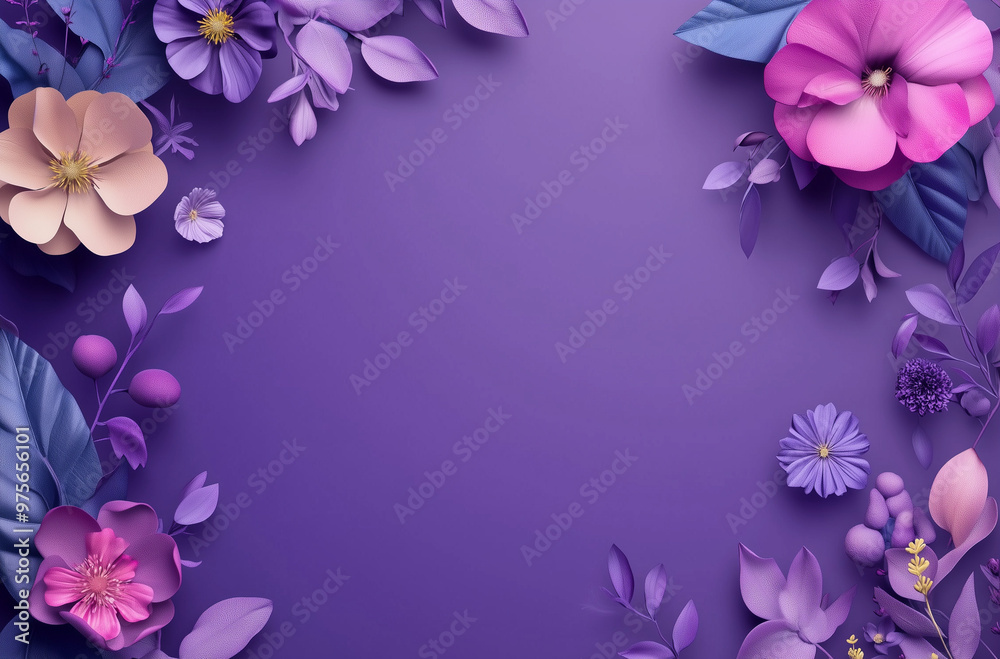 Love and Appreciation: Mother's Day Card with Text Space and Floral Accents Love and Appreciation: Mother's Day Card with Text Space and Floral Accents