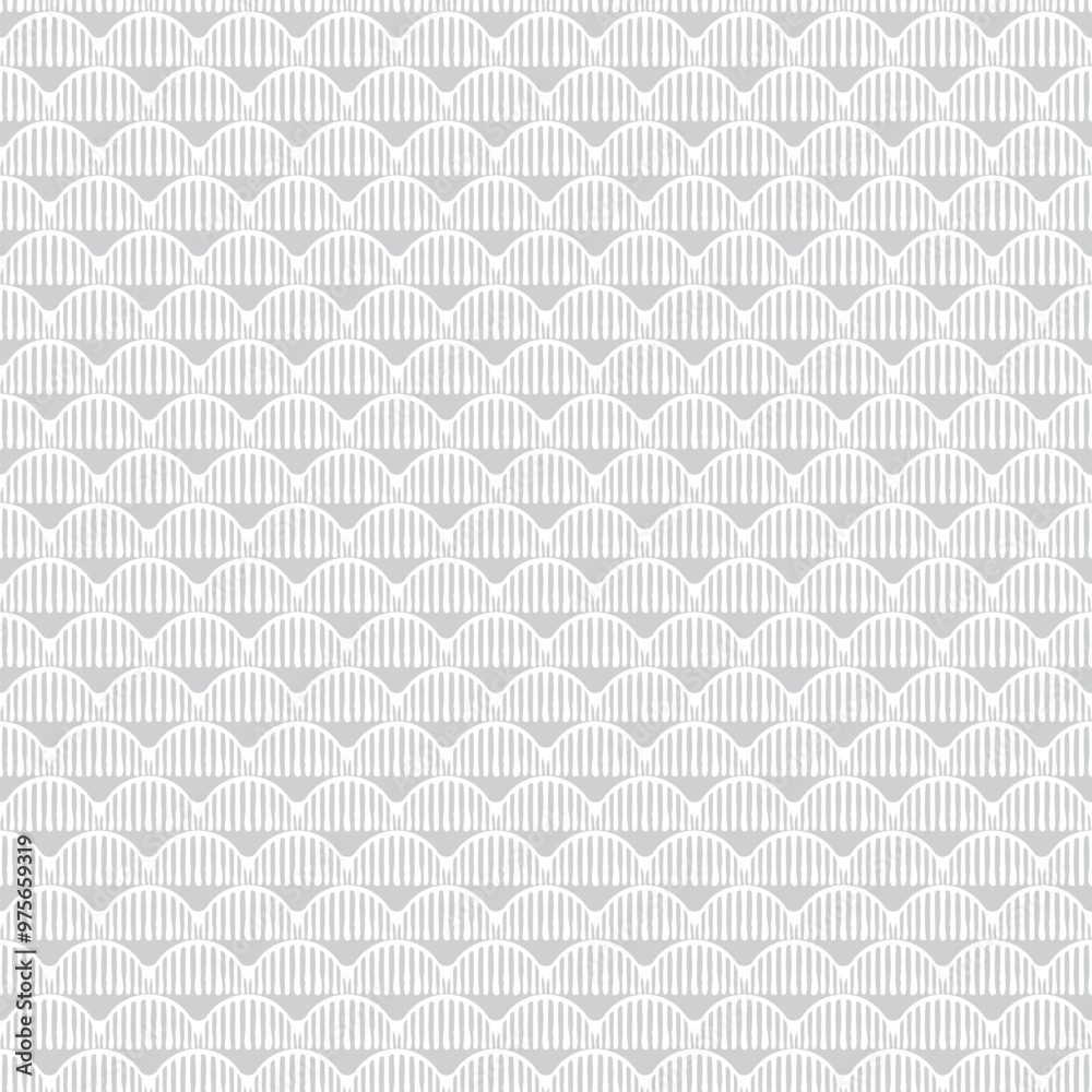Fototapeta premium Minimal Abstract Grey Scale Geometric Seamless Vector Repeat Pattern