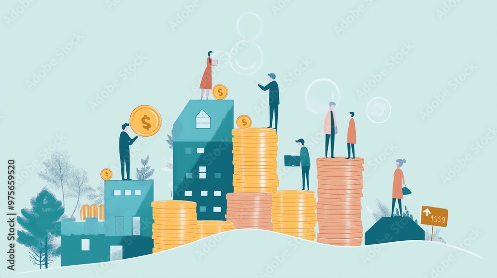 Naklejka premium Infographic: How Pension Plans Work and Secure Your Future