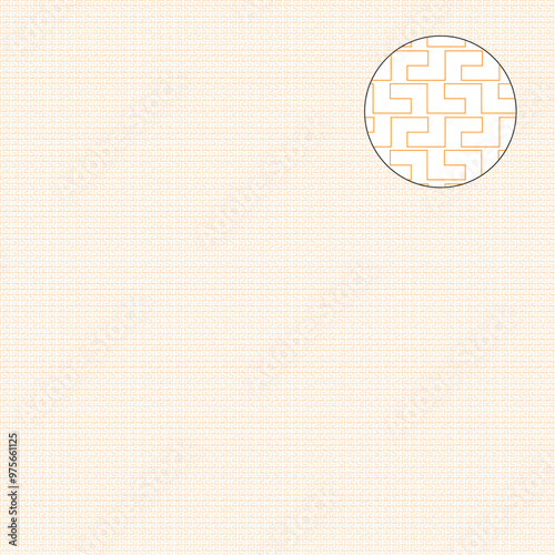 Vector protective guilloche background grid with Greek pattern