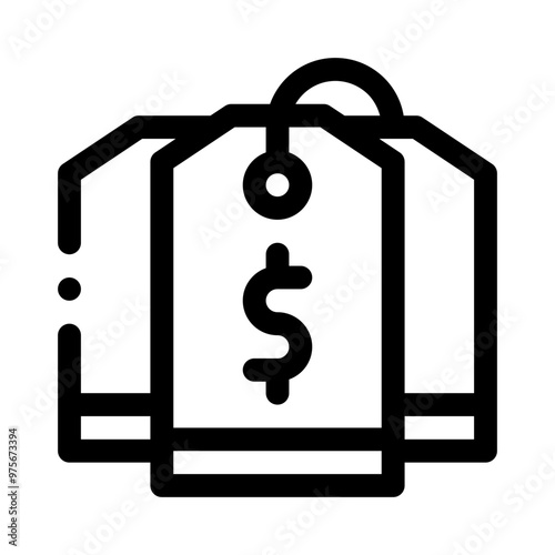 Price Tag line icon
