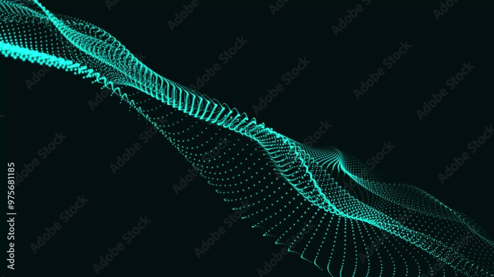 Looping animated background made with trapcode form. Abstract digital forms background.