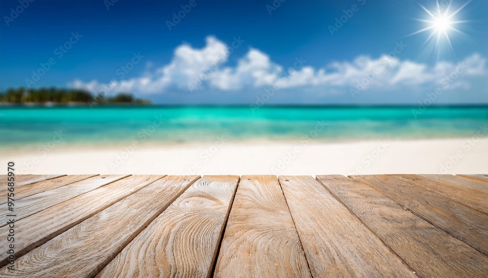 Tropical beach holiday background with depth of field for a warm and exotic festive getaway Tropical beach holiday background with depth of field for a warm and exotic festive getaway