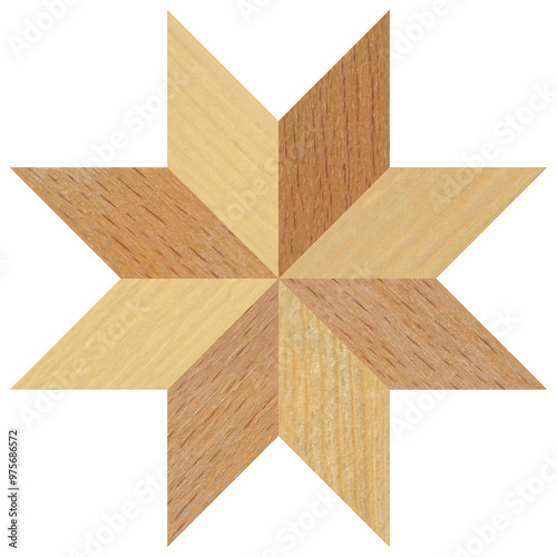 Wooden marquetry can be patterns created from the combination of pine hornbeam and walnut wood, wooden floor, parquet, cutting board