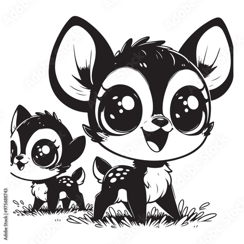 cute deer clipart vector design,awesome cute deer svg,high resolution printable cute deer artwork
