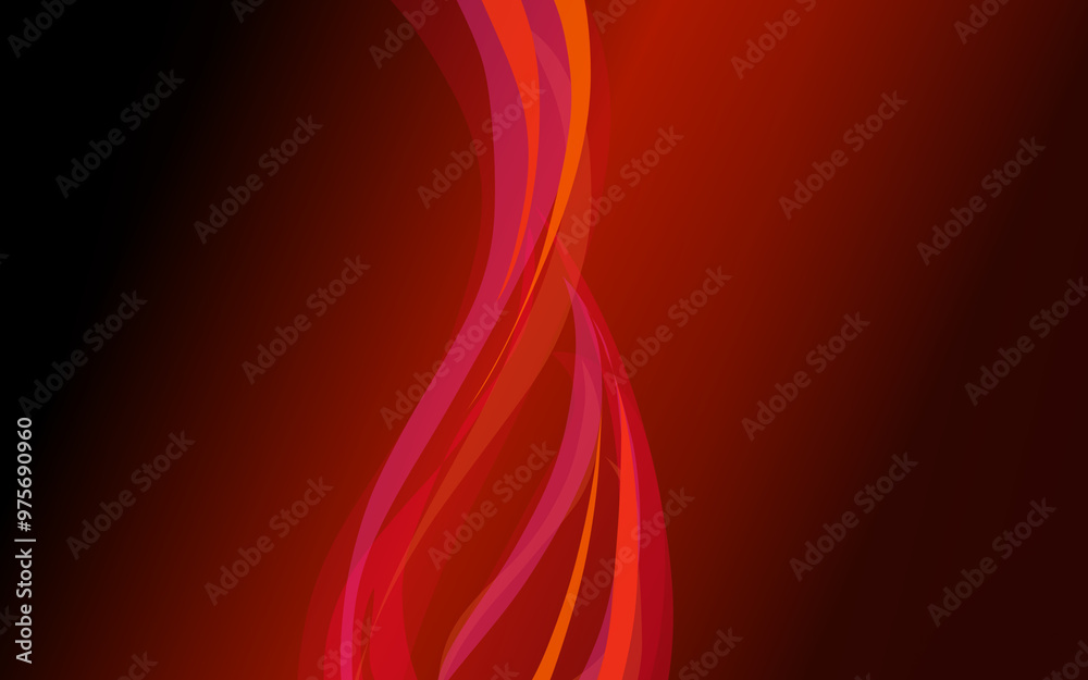 Fotografie abstract background, colorful gradient red lines in the dark