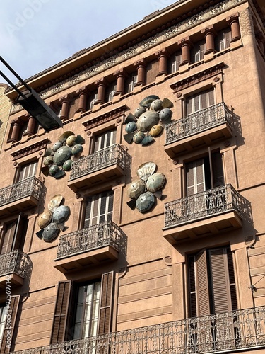 facade of a building with a balcony