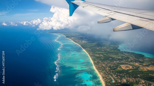 Gorgeous view of Punta Cana, Dominican Republic from the air
 photo