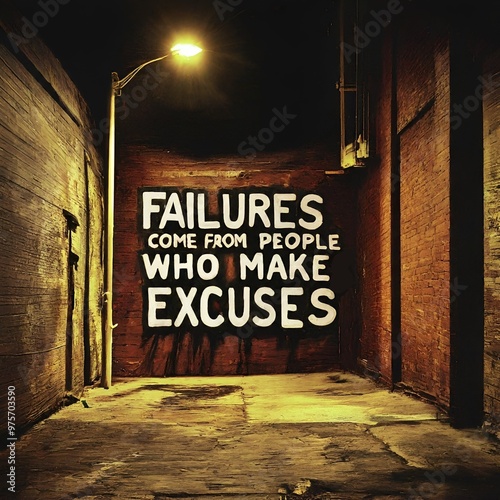 failures come from people who make excuses