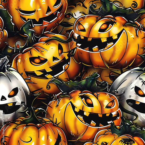 Halloween wallpaper with zombie hand