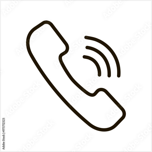 Communication icon. Phone sign. Call vector illustration