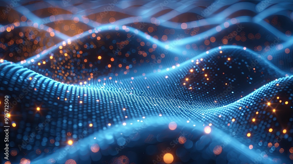 Abstract frosted glass background. Data base and technology concept. 3d rendering - illustration