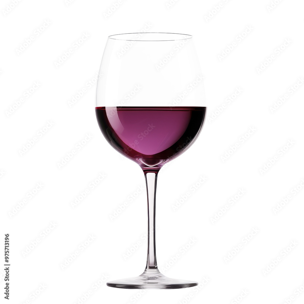 Glass of purple wine isolated on white background Glass of purple wine isolated on white background
